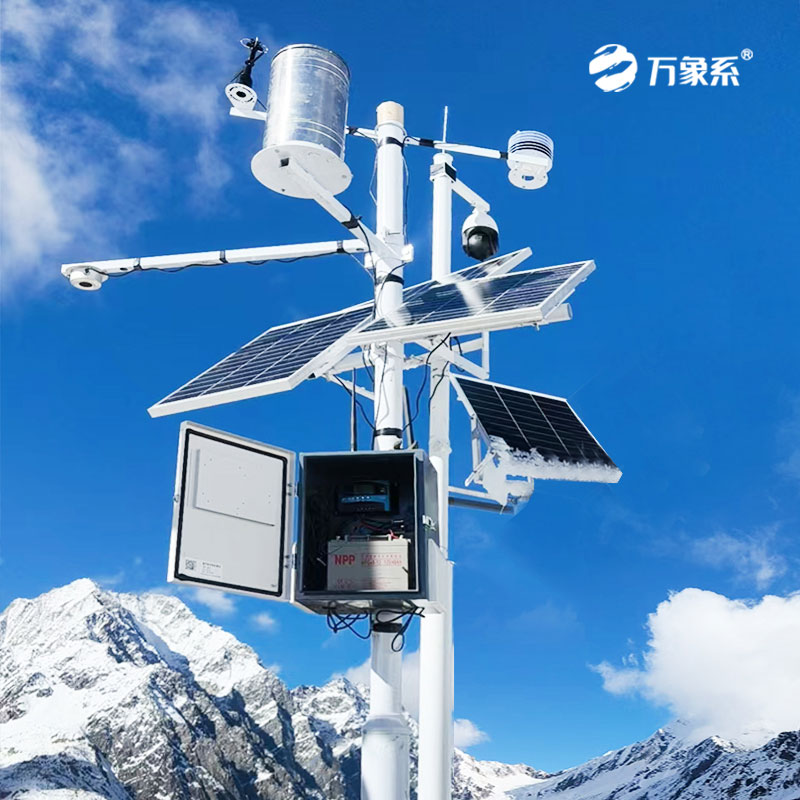 西藏雪深監(jiān)測(cè)站實(shí)拍